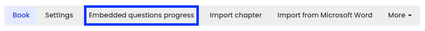 Moodle - Activity Settings Menu - Embedded questions progress